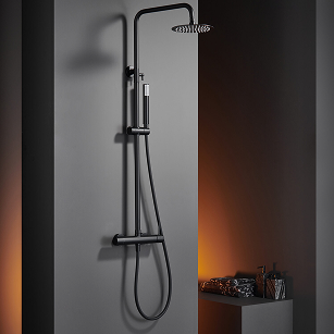 Barre de douche Monza noir mate – Image 3